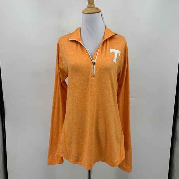 Nike Top Womens M Medium Orange Dri Fit Element Half Zip Tennessee Volunteers - Picture 2 of 14